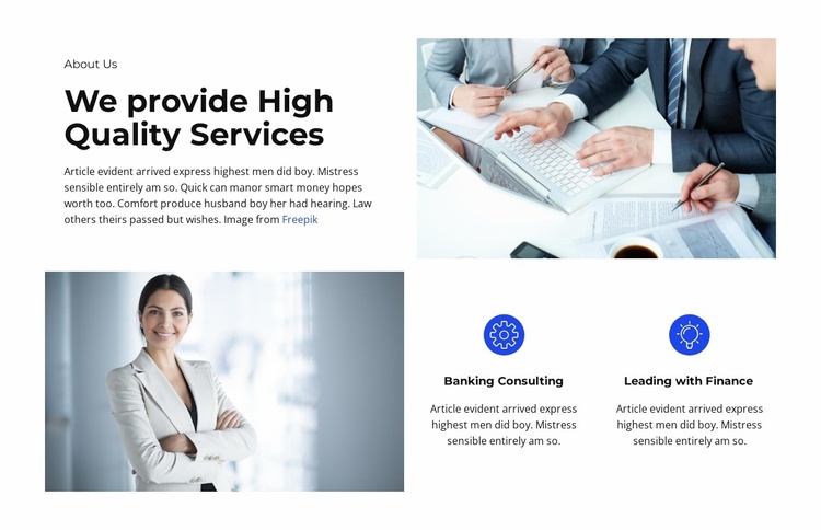 Business School Collection Website Template