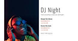 DJ Contacts CSS Template