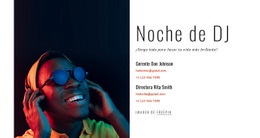 Diseño De Sitio Web Para Contactos De DJ