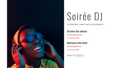 Site HTML Pour Contacts DJ