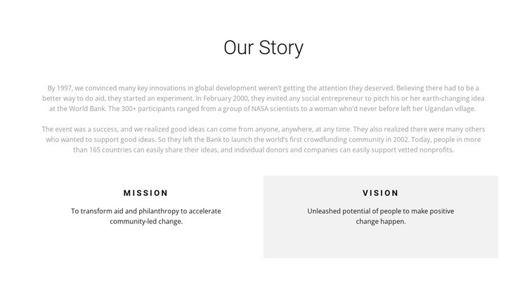 Hospice history CSS Template