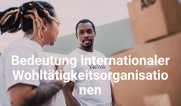 Kostenloses HTML5 Für Bedeutung Internationaler Wohltätigkeitsorganisationen
