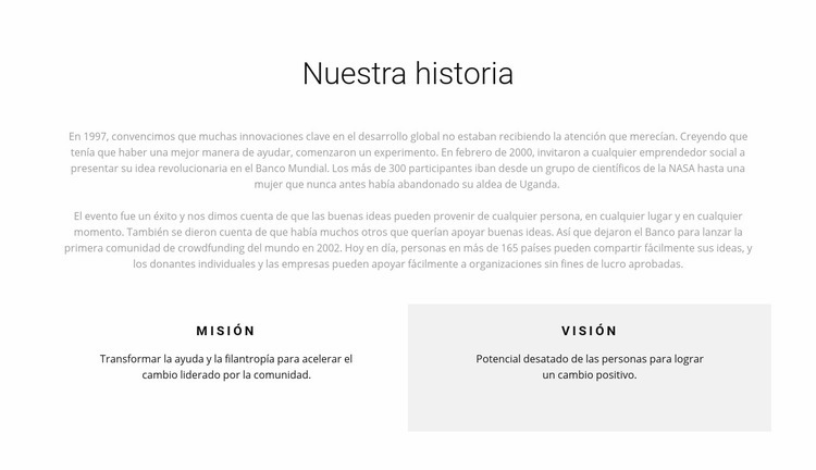 Historia del hospicio Diseño de páginas web