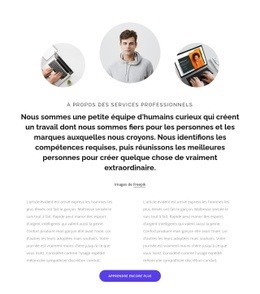 Concepteur De Site Web Pour Textes Et Grille Avec Images