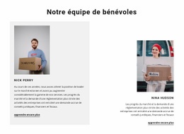 Équipe De Bénévoles - Maquette De Site Web Professionnel