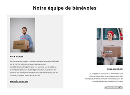 Équipe De Bénévoles : Modèle De Site Web Simple