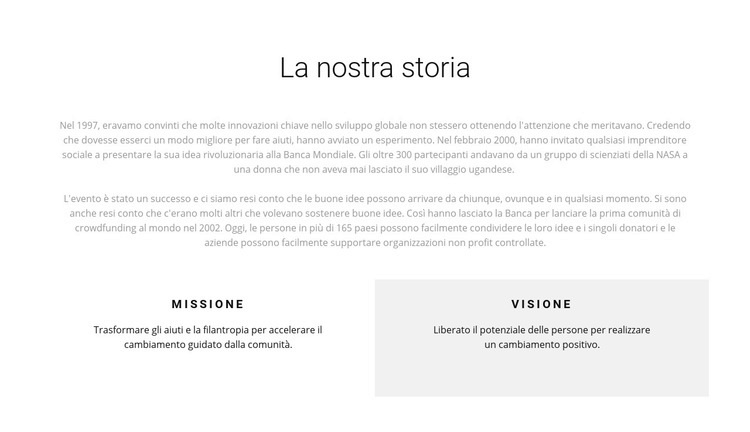 Storia dell'ospizio Modelli di Website Builder