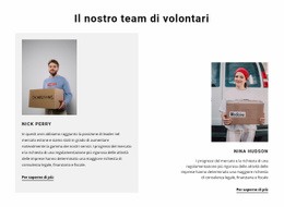 Team Di Volontari - Mockup Di Sito Web Professionale