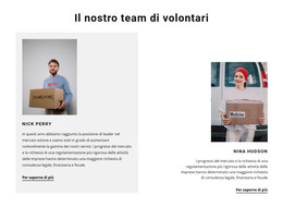 Progettazione Della Pagina HTML Per Team Di Volontari