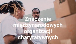 Premium Kreator Stron Internetowych Dla Znaczenie Międzynarodowych Organizacji Charytatywnych