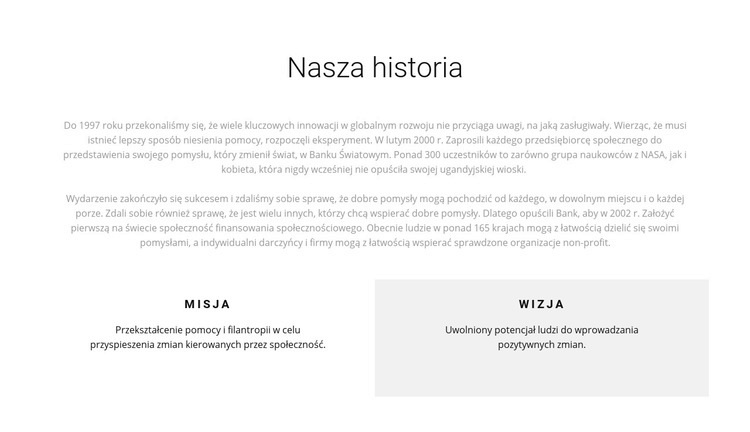 Historia Hospicjum Szablon HTML5