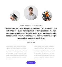 Designer De Site Para Textos E Grade Com Imagens