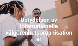 Responsiv HTML För Betydelsen Av Internationella Välgörenhetsorganisationer