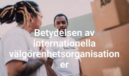 Betydelsen Av Internationella Välgörenhetsorganisationer - Gratis Html5-Temamallar