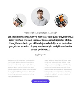 Resimlerle Birlikte Metinler Ve ızgara - WordPress Şablonu