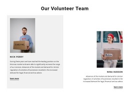 Volunteer Team - Best One Page Website