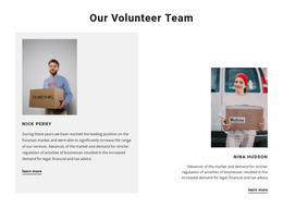 Volunteer Team - Professional Website Mockup