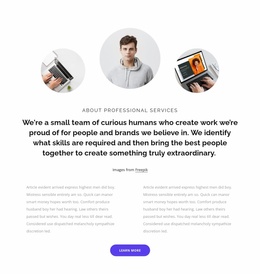 Texts And Grid With Images - Ecommerce Landing Page