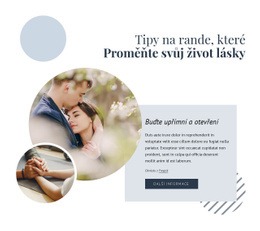 Tipy Na Randění A Vztahy – Jednoduchá Šablona Webu