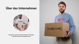 Wohltätigkeitsgeschichte – Webseiten-Mockup Erstellen
