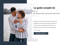 Superbe Conception De Site Web Pour 30 Premiers Jours De Rencontre