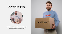 Charity History - HTML Page Template