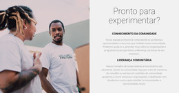 Nossos Voluntários Vão Ajudar - Modelo Joomla Profissional