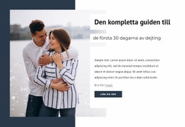 Första 30 Dagarna Av Dejting - HTML-Sidmall