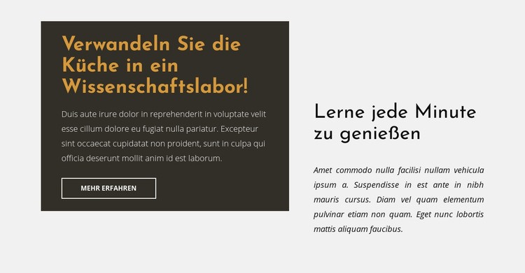 Textgruppe im Raster Website Builder-Vorlagen