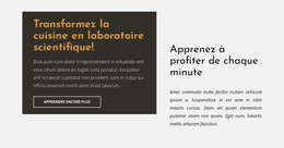 Groupe De Texte Dans La Grille : Modèle De Site Web Simple