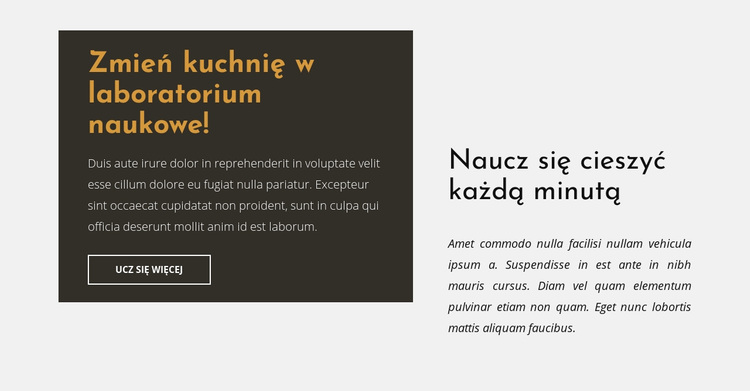 Grupa tekstu w siatce Motyw WordPress