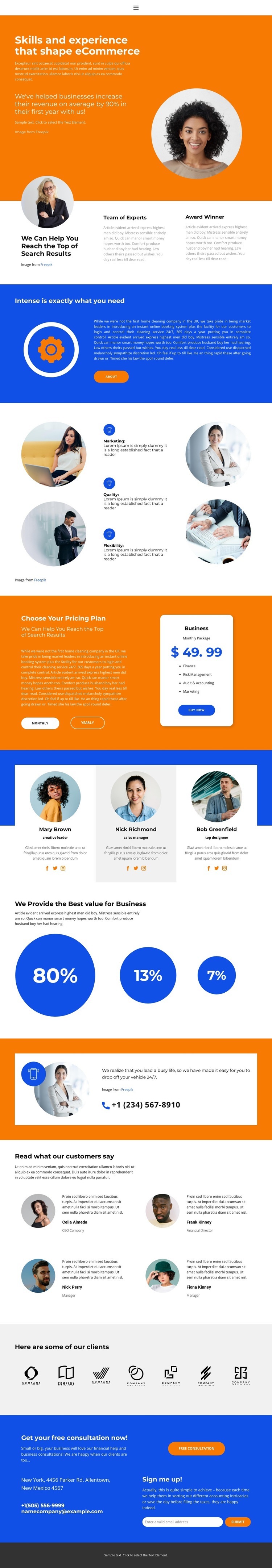 We Provide the Best value Homepage Design