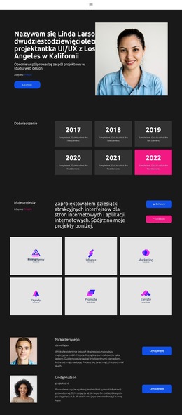 Wizytówka Projektanta Stron Internetowych - Strona Docelowa