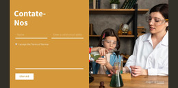 Entre Em Contato Com A Escola - Modelo De Elementos Premium