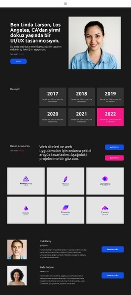 Web Tasarımcısı Kartviziti - En Iyi Web Sitesi Modeli