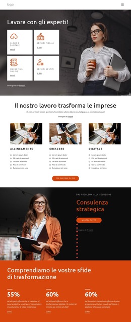 Lavora Con Esperti - Miglior Modello Di Sito Web