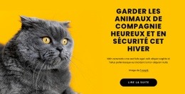 Garder Les Animaux Heureux - Design HTML Page Online