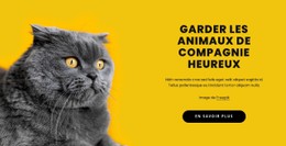 Garder Les Animaux Heureux Modèle D'Une Seule Page