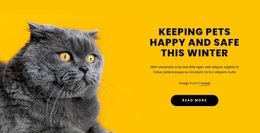 HTML Page For Keeping Pets Happy