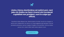 Ikona, Texty A Tlačítko – Šablona Mobilního Webu