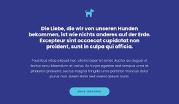 Symbol, Texte Und Schaltfläche Premium-CSS-Vorlage