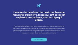 Icona, Testi E Pulsante - Modello Web HTML