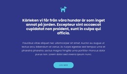 Ikon, Texter Och Knapp - HTML-Webbmall