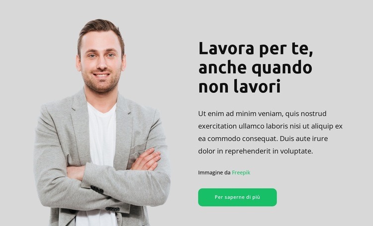 Servono più soldi Costruttore di siti web HTML