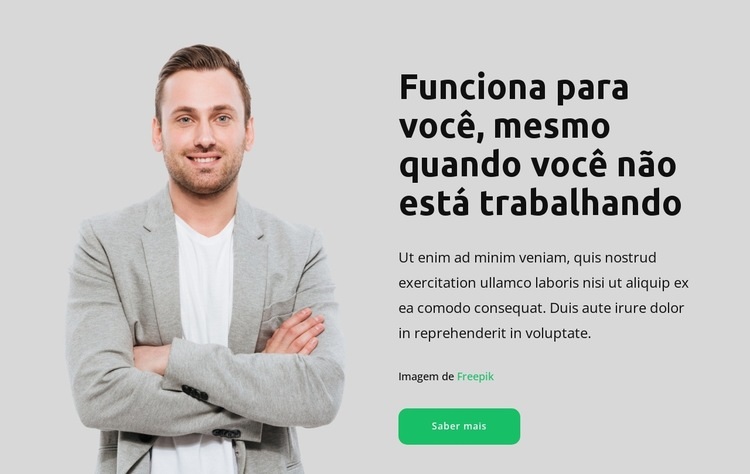 Precisa de mais dinheiro Construtor de sites HTML