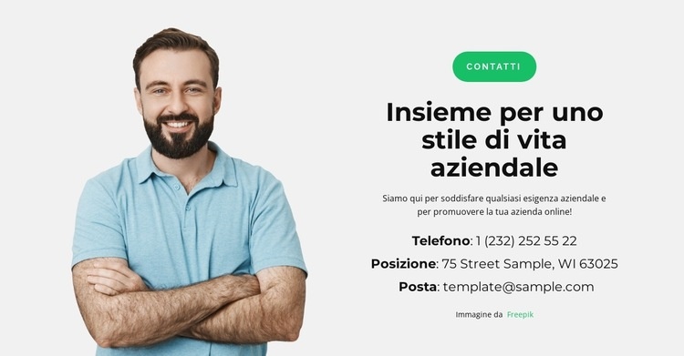 L'arte delle vendite telefoniche Mockup del sito web