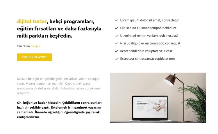 Fikirlere ve yeniliklere ihtiyacınız var Web Sitesi Mockup'ı