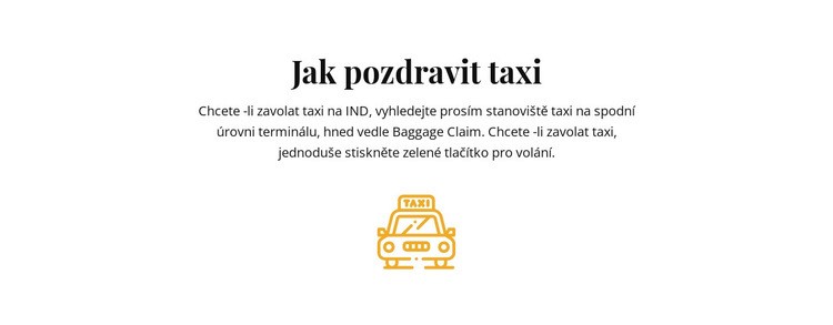 Jak postavit taxi Webový design