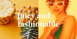 Juicy And Fashionable Free CSS Template