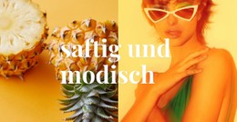 Saftig Und Modisch Kostenlose CSS-Vorlage